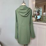 Lululemon Glyde Along Softshell Jacket Fleece Lined Green Twill Size 12 NWT Photo 5