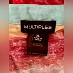 Multiples Women’s XL  Brand Bright Colored Striped Shirt Photo 2