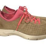 Dansko  Elise Suede Leather‎ Lace Up Comfort Shoes Size 39 Tan Pink Photo 0
