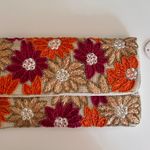Raffia Floral Beaded Clutch Multi Photo 0