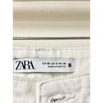 ZARA  Cotton Blend High Waisted 5 Pocket Denim Skinny Jeans White Women's US 4 Photo 3
