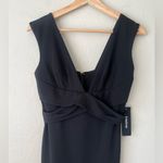 Bebe  Little Black Dress with Plunging Deep V Neckline black 4 NEW Photo 7