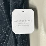 Altar'd State NWT  Mini Dress Womens S Black Sleeveless Sparkly Glitter Birthday Photo 3