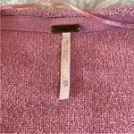 Free People  Take Me Places Pink Oversized V-Neck Sweater Extra Small Photo 10