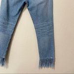 3x1  Light Wash Straight Leg Fringe Ankle High Rise Jeans  Womens 25 Blue Denim Photo 1
