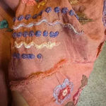 Johnny Was  Aimee Puff Sleeve Peasant Top In Pink Floral embroidered Size Small. Photo 11