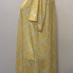 Amzplus Woman’s 3XL yellow pattern Short Sleeve Shirt Wrap Stretchy Photo 3