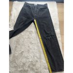 AGOLDE Women's  Distressed Frayed‎ Hem High Waisted 90's Jeans Black Size 29 Photo 6