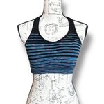 Champion C9 Black Multi Color Stripe Duo Dry+ Athletic Sports Bra Size XL Photo 0