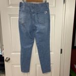 Old Navy  High-Rise O.G. Straight Jeans Womens Size 12 TALL Distressed Light Wash Photo 2