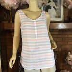 Columbia PERFORMANCE FISHING GEAR RED, WHITE AND BLUE STRIPED TANK (M) Photo 2