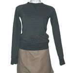 The North Face Heather Green Crew Neck Pullover Top French Terry Size XS Photo 0