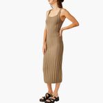 Free People NWT  Beach Santos Sleeveless Midi Sweater Dress Small, OLIVE GREEN Photo 4