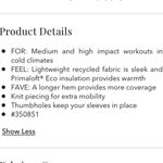 Athleta  Tan Rock Ridge Primaloft Quilted zip Close Long Sleeve Coat Jacket S Photo 8