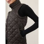 Athleta  Whisper Featherless Quilted Puffer Vest Black Women's Size S Photo 1