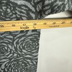 Chico's Weekends By  Cowl Neck Tunic Sweater Womens Small Gray Metallic Roses Luxe Photo 6