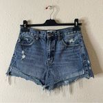 Pistola  Kylee Luna Relaxed High Rise Cuffed Distressed Denim Jean Shorts Size 26 Photo 2