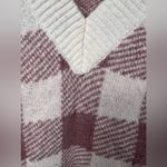 Loft Soft Knit Checked V-Neck Sweater Size XS Photo 9