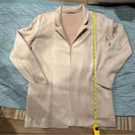 ZARA  CÁRDIGAN WOMENS BASIC SMALL SUEDE LEATHER BAIGE COLOR FRONT POCKETS GOOD
CO Photo 0