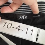 ZARA Pants Womens Medium Black Slim Fit Casual Stretch Trousers Dress Modern Photo 2