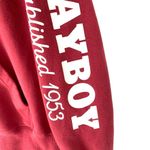 Playboy by PacSun Double Zip Cabin Hoodie Red size medium Photo 3
