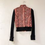 COOGI NEW Vintage  Faux Snakeskin Sweater Jacket in Red Black Medium Photo 1