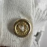 Juicy Couture Juicy‎ Couture Cardigan Top Button Down Knit 3/4 Sleeve White Small Y2K Style Photo 5
