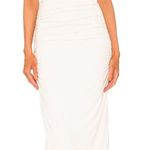 JONATHAN SIMKHAI Iris Jersey Underwire Cutout Midi Dress Size Small White Photo 0