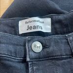 Reformation  Black Distressed Skinny Jeans Photo 2