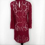 Sugar Lips  Wine Floral Lace Dress Small Photo 3