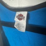 Harley Davidson Motorcycles Womens Blue Lace Trim Tank Top Nebraska Size Small Photo 1