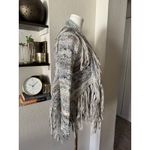 Free People  Fringe Light Neutral Combo Cardigan XS Photo 3