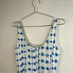Christian LaCroix  White And‎ Blue Geometric Printed Maxi Dress Photo 4