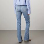 Pistola Straight Split Hem Jeans SIZE 25 High Rise Distress Denim Designer $168 Photo 2