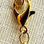 Vintage S.A.L. Gold Tone Clear Swarovski Crystals Flower Pendant Necklace Photo 4