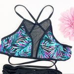 Island Soul Tropical Palm Leaf High Waisted Bikini Photo 2