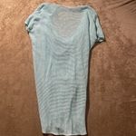 Boston Proper  Coverup Women's Sz S/M Aqua Blue Beachy Knit Swim  2AR493 Photo 2