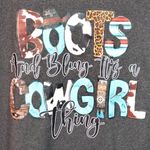 2X Graphic Tee with Cowgirl Print Photo 1