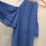 Naked Zebra NWT  Cold shoulder periwinkle dress small . Photo 3