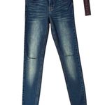 Hale Bob (26) Slight Knee Distressing 5 Pocket Medium Wash Skinny Jeans Photo 2