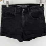 American Eagle 2/$30 Outfitters Super Super Stretch Black Denim Jean Shorts Photo 0
