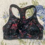 Avia  Molded Cup Sports Bra Black Floral Abstract Print Women’s Size Large Photo 0