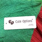 NEW Cute Options Womens S Sundress Smocked Gauzy Reggae Green Yellow Red Photo 6