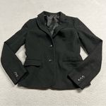 Uniqlo  Black Wool Blend Classic 2 Button Blazer Size 4 NWOT Photo 0