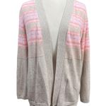 kim rogers  Cardigan Size M Beige and Pink Photo 0