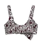 ZARA NWOT FLORAL BUCKLE BOW CROP TOP LARGE Photo 3