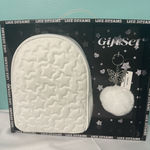 White Mini Backpack, Keychain‎ Gift Set NEW Photo 0