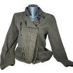 Lucky Brand Women's Army Green Olive Utility Jacket Field Size Medium Photo 0