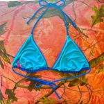Victoria's Secret victoria’s secret summer y2k bikini top blue turquoise reversible triangle Photo 3