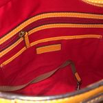 Dooney & Bourke DOONEY BOURKE Orange Saffiano Leather Red Lining Two Top Handle Shoulder Straps Photo 6